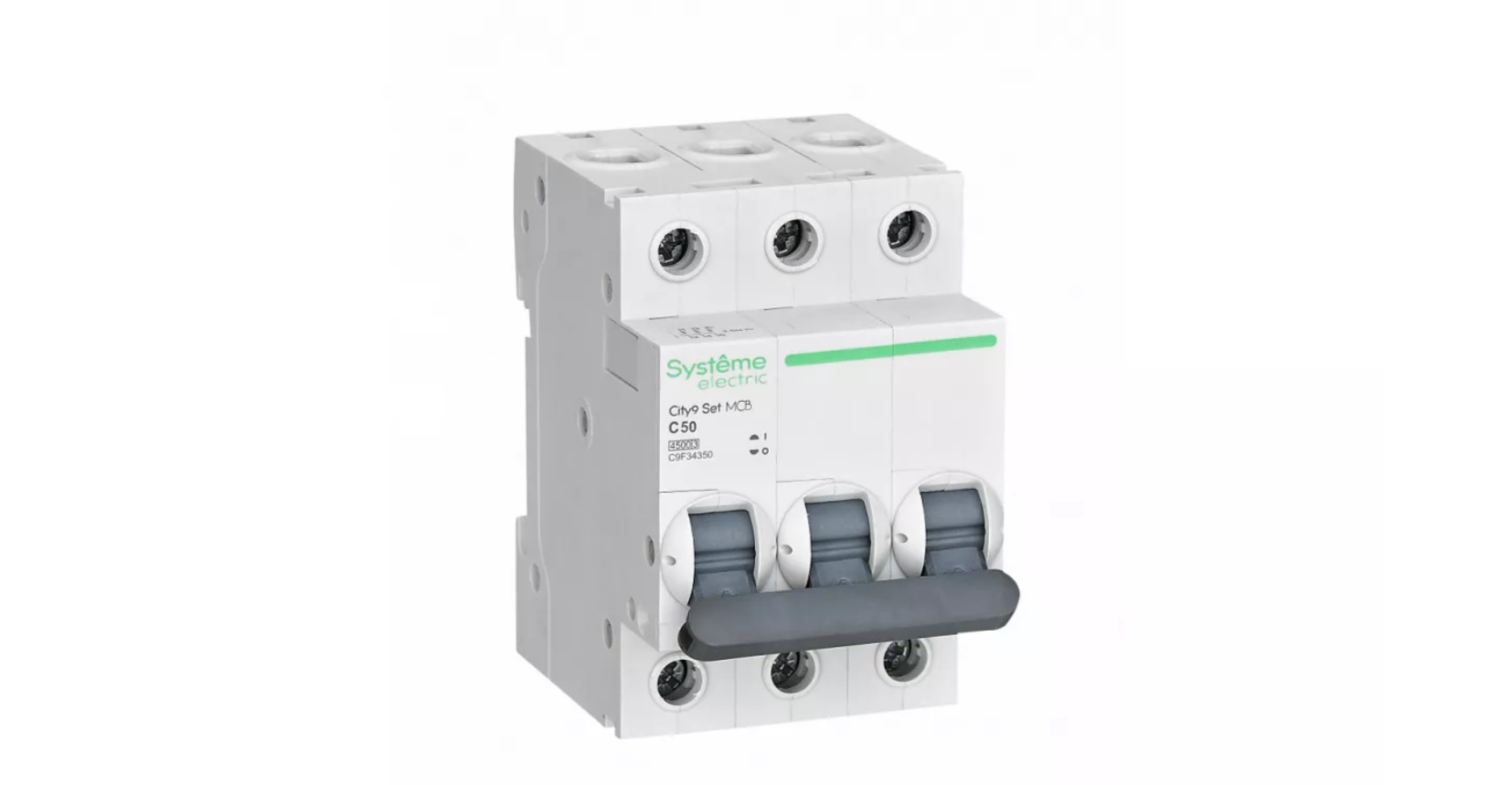 C9F34350 Автоматический выключатель 3P 50А City9 (АВ) С 4.5kA 400В Systeme Electric