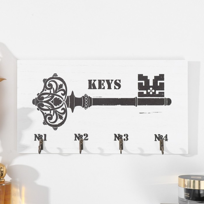 9330057 Ключница Ключ резной 30х3х16,5 см