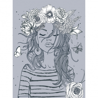 Фотообои Девушка-весна