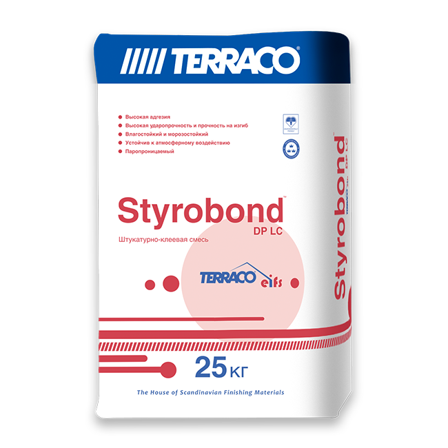 Клей-штукатурка для утеплителя Styrobond DP EIFS 25кг