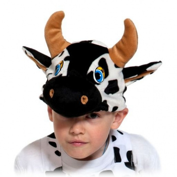 Маска шапочка "Бычок" плюш, размер 52-54 см    4096   