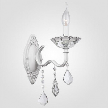 Светильник Бра Хрусталь - 10057/1 белый/прозрачный хрусталь Strotskis****