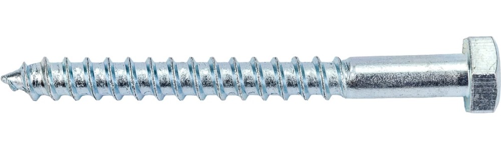 3-0012100 Шуруп (сантехн.) c 6-гран. головкой 60х6мм (4 шт) - пакет Э