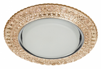 Светильник DK LD26 CHP/WH декор cо светод. подсветкой Gx53, шампань