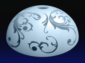 Подвес кухонный "Нэлли" синий 1*Е 27 D 250 + крепеж хром\белый