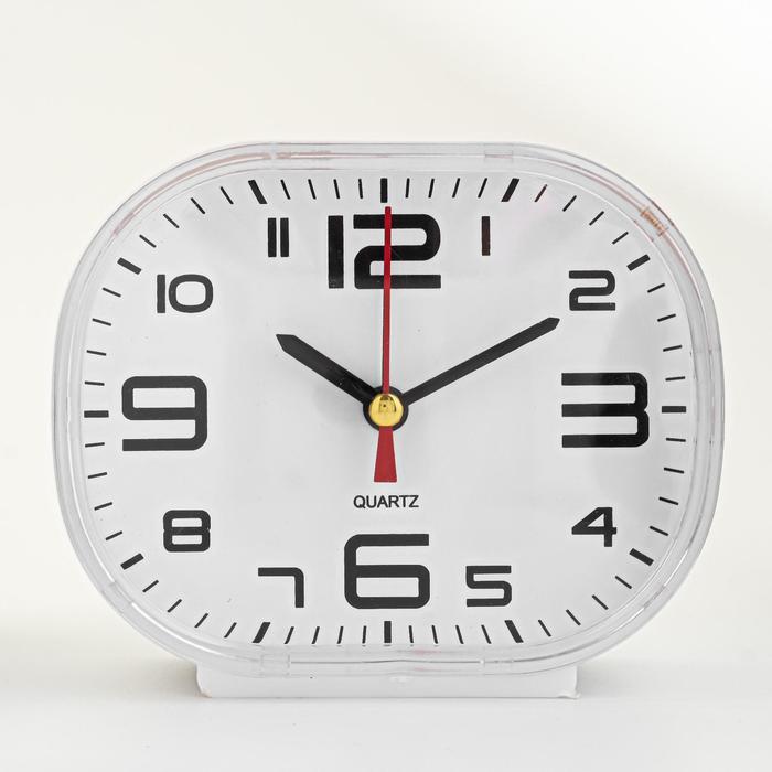 1037720 Будильник Классика, 11х12см. цвет белый