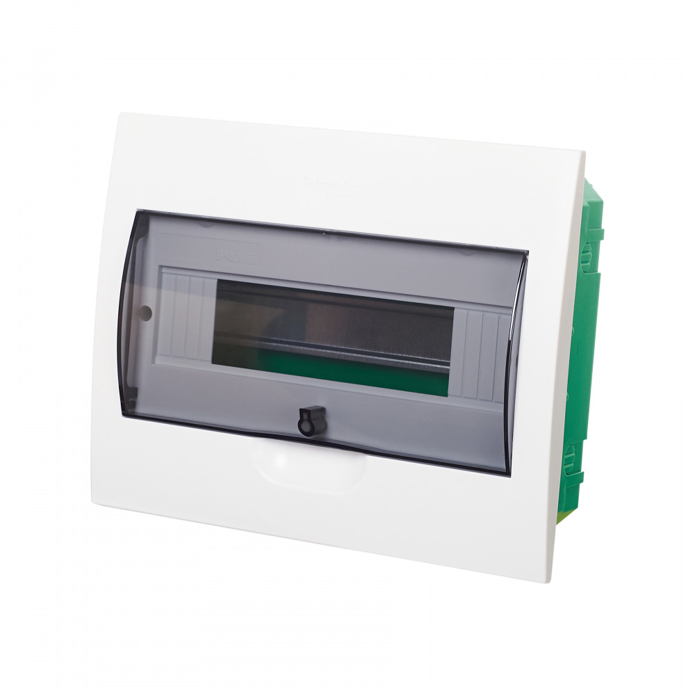 EZ9E112S2FRU Бокс встраиваемый Systeme Electric City9 с проз. дв. 1ряд-12мод IP40,IK07,63А,2 клеммы