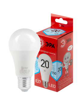 Лампа светодиодная ЭРА RED LINE LED A65-20W-840-E27 R 20Вт груша нейтральный белый свет Е27