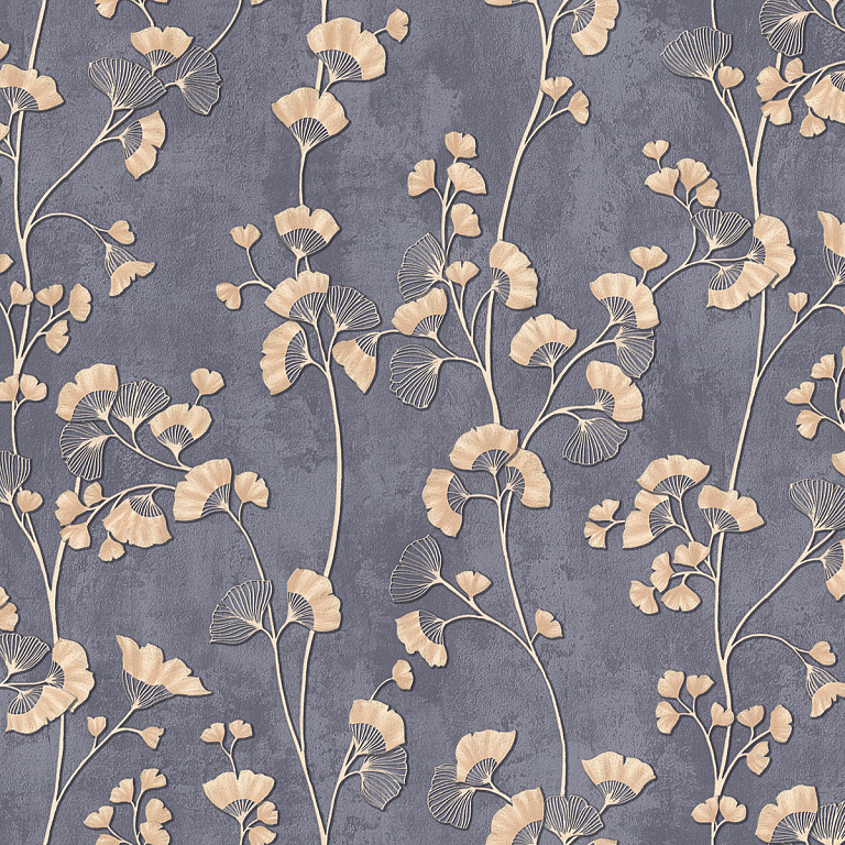 9180-22 Обои флизелиновые Yuzu, мотив темно-серый 1,06x10,05м