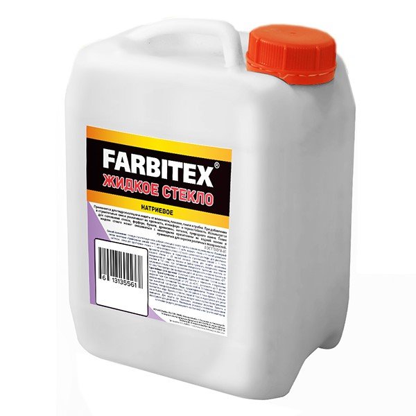 Жидкое стекло 1,3 кг FARBITEX