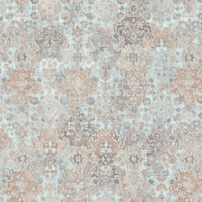 9243-04 Обои флизелиновые Berber, мотив голубой-коричневый 1,06x10,05м