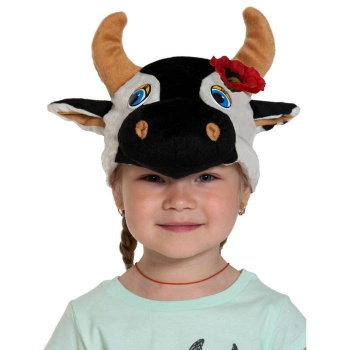 Маска "Коровка" плюш, размер 52-54 см  4079   