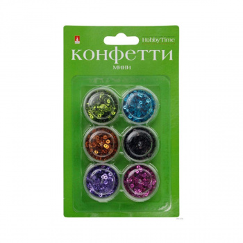 Конфетти "Круглые" 6 цветов, 3 мм