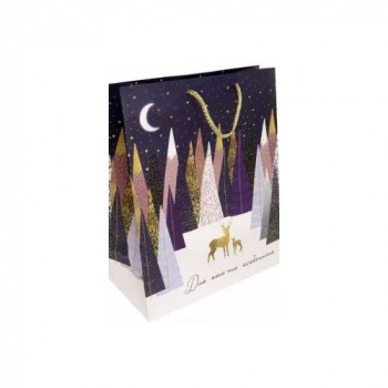 Пакет бумажный для сувенирной продукции с ламинацией, плотность 140 г/м2 /26*32,4*12,7см 86238