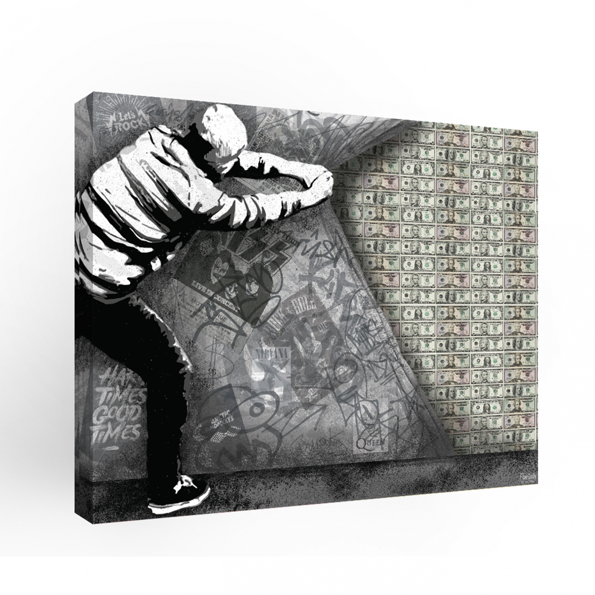 kt45-13421 Картина Много денег 40х50 см.