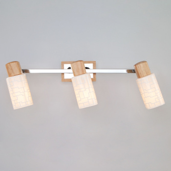 Спот Savier хром\дерево E14, 3*40W