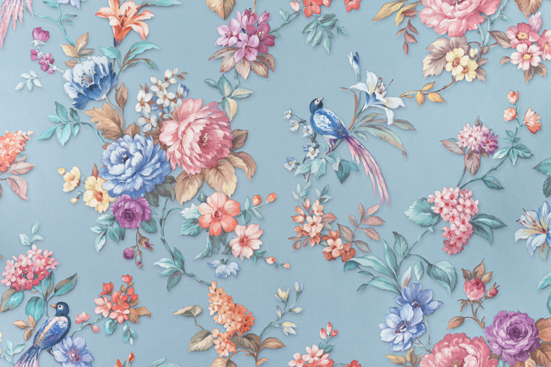 10686-05 Обои флизелиновые Вивьен, мотив синий 1,06×10м