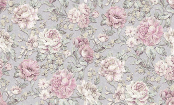 Обои флизелиновые Je taime, мотив серый-розовый 1.06*10 м 