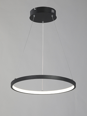 Люстра подвесная V2515DT-1/1S, LED 31Вт, 2700-6500К,12м2, цвет черный