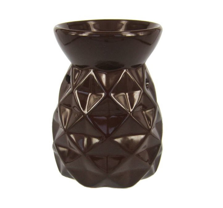 Аромалампа Ромбы 12см, цвет шоколад