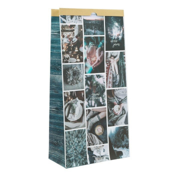 Пакет крафтовый  Snow Inspiration.Winter jam, 32 х 64 х 16 см   