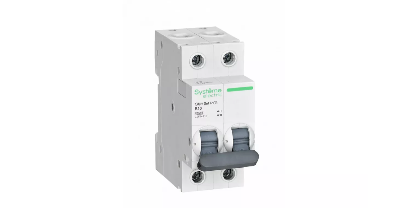 C9F14210 Автоматический выключатель 2P 10А City9 (АВ) С 4.5kA 230В Systeme Electric