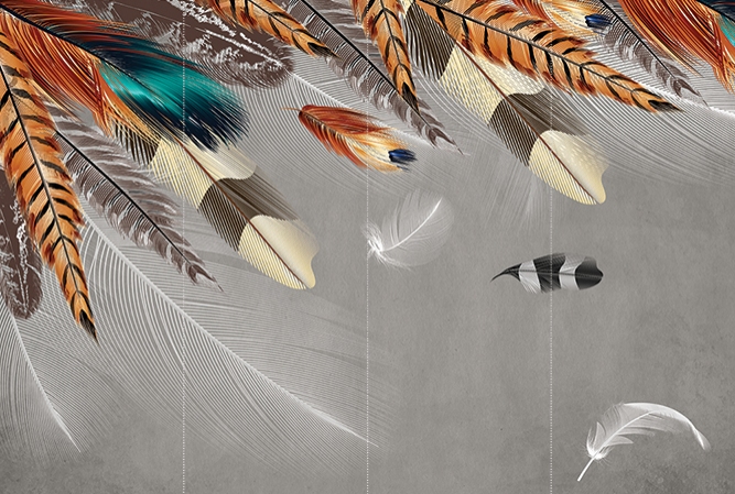 Фотообои Flizetto UNI Огненные перья
