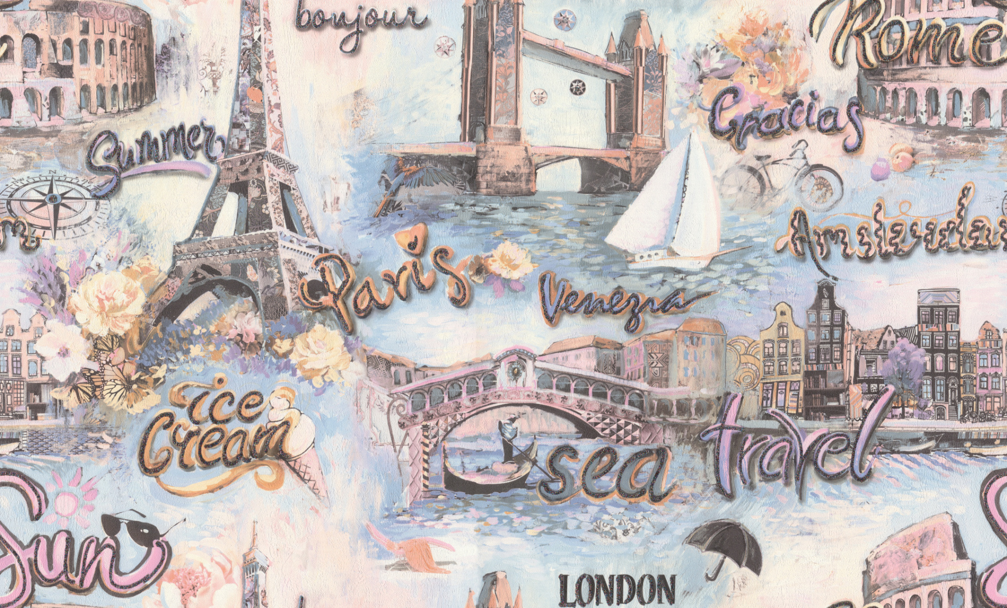 FM71806-25 Обои флизелиновые Odisseis мотив многоцветный 1,06х10м