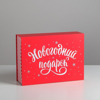 Коробка‒книга «Новогодний подарок», 27 х 19,5 х 8 см