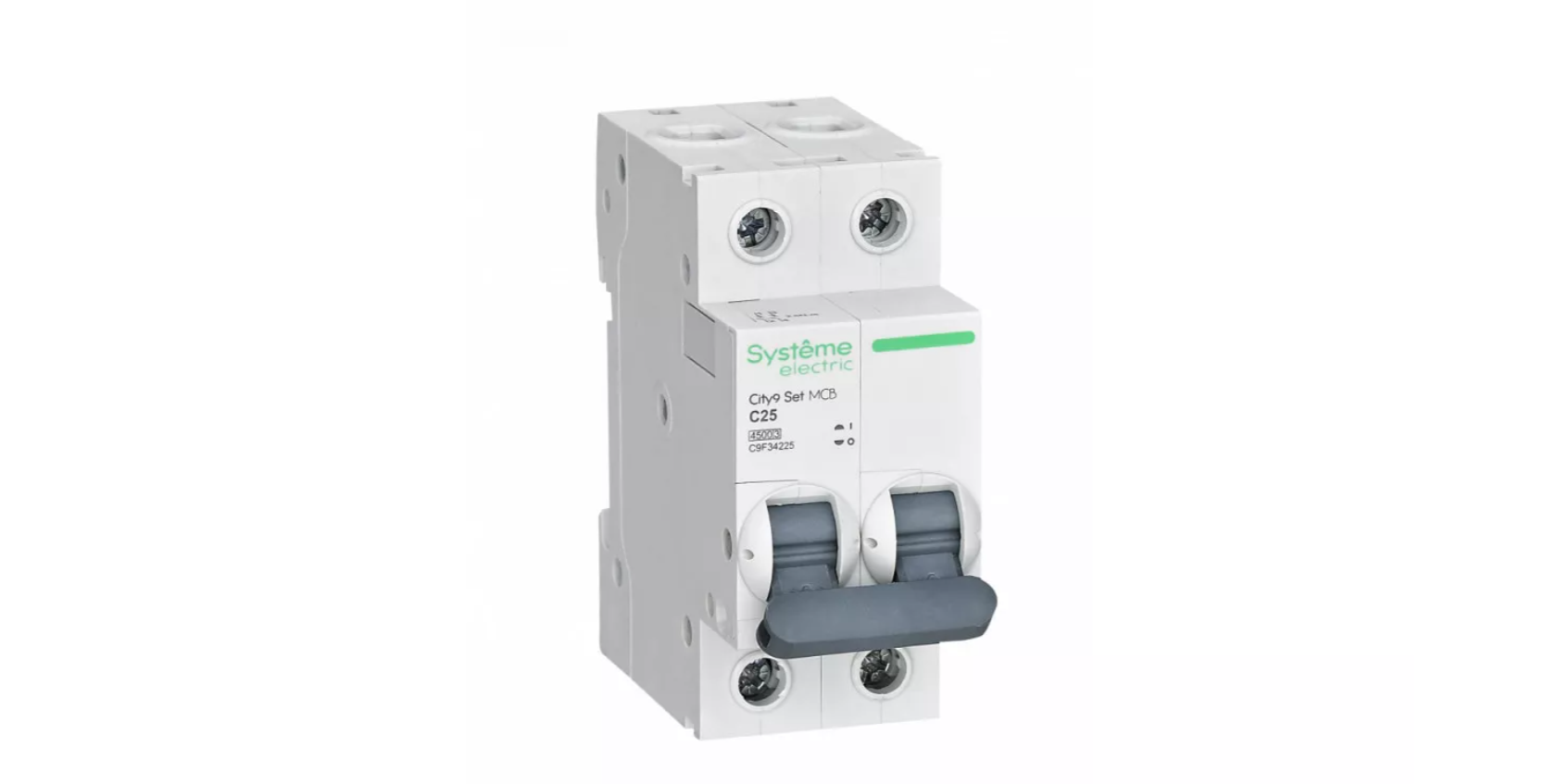 C9F34225 Автоматический выключатель 2P 25А City9 (АВ) С 4.5kA 230В Systeme Electric
