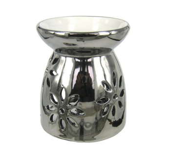 Аромалампа "Цветок" 10,5см, цвет металлик