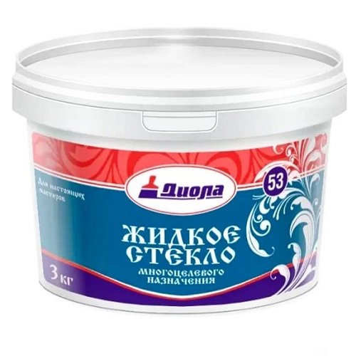 Жидкое стекло натриевое Диола Д-53, 3 кг