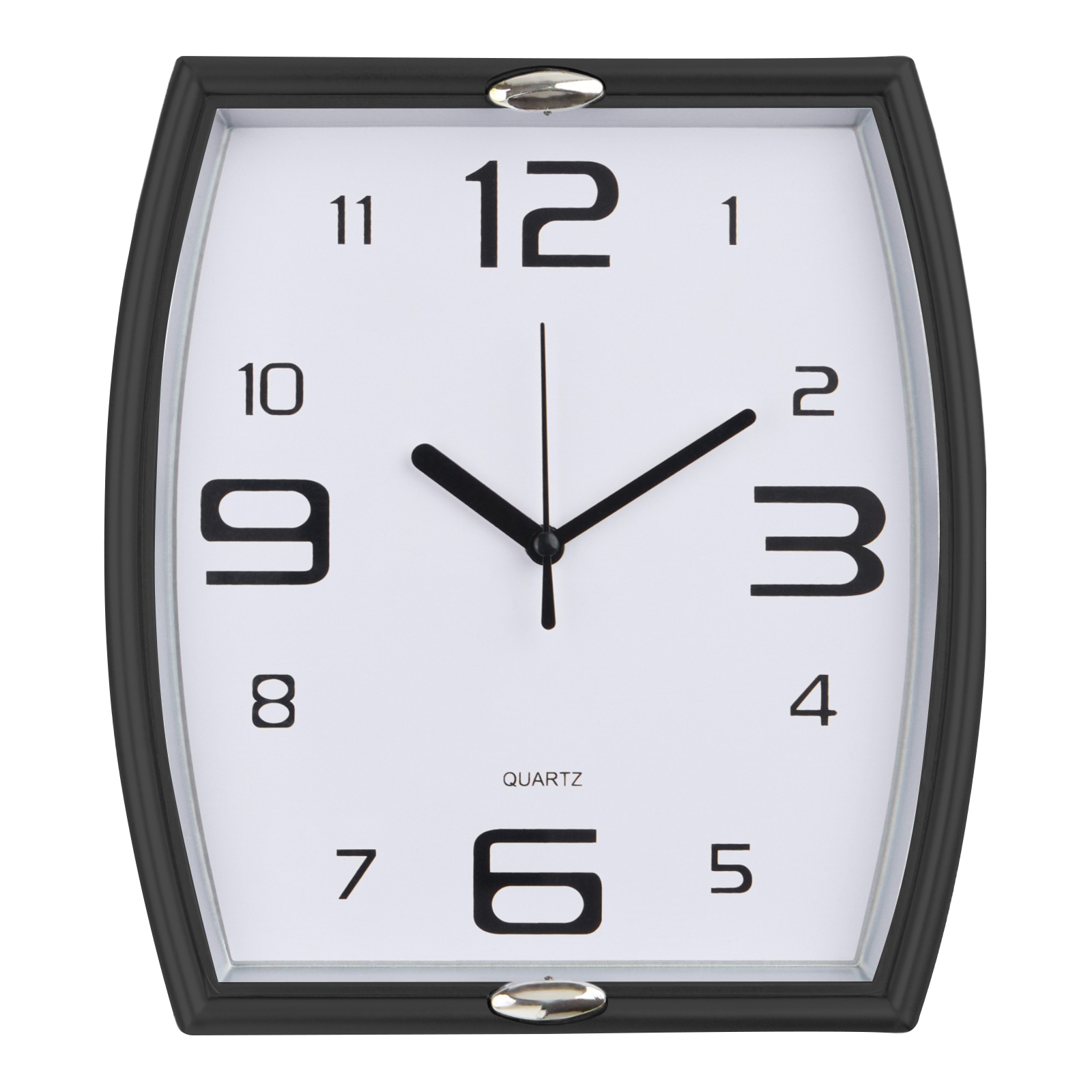 1195096 Часы настенные Альтон, чёрный 21х23 см