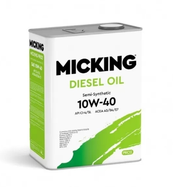 Масло моторное 10W40 Micking Diesel Oil PRO2, API CI-4/SL Полусинтетическое 4л.