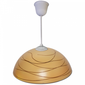 Подвес кухонный "Колпак Элис" беж.D250.+ крепеж золото\белый