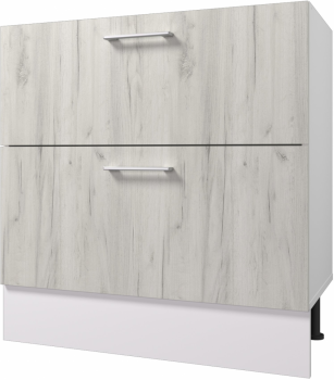 Фасад "Европа" 80/ 2 ящ (серый крафт)