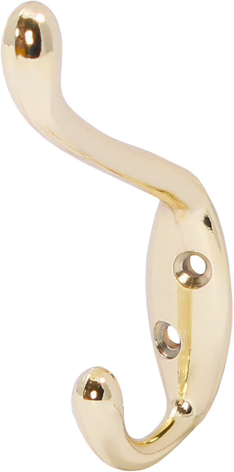 LK0402GO Крючок для пальто и шапки, средний, золото