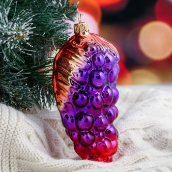 Ёлочная игрушка "Виноград"13 см   