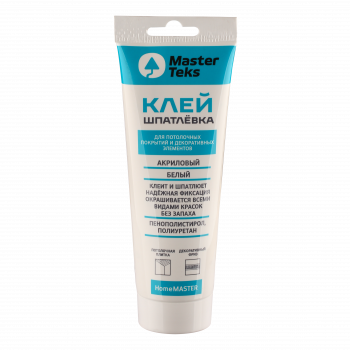 Клей-Шпатлевка для потолочных плит и декоров MasterTeks HM белый 400гр туба