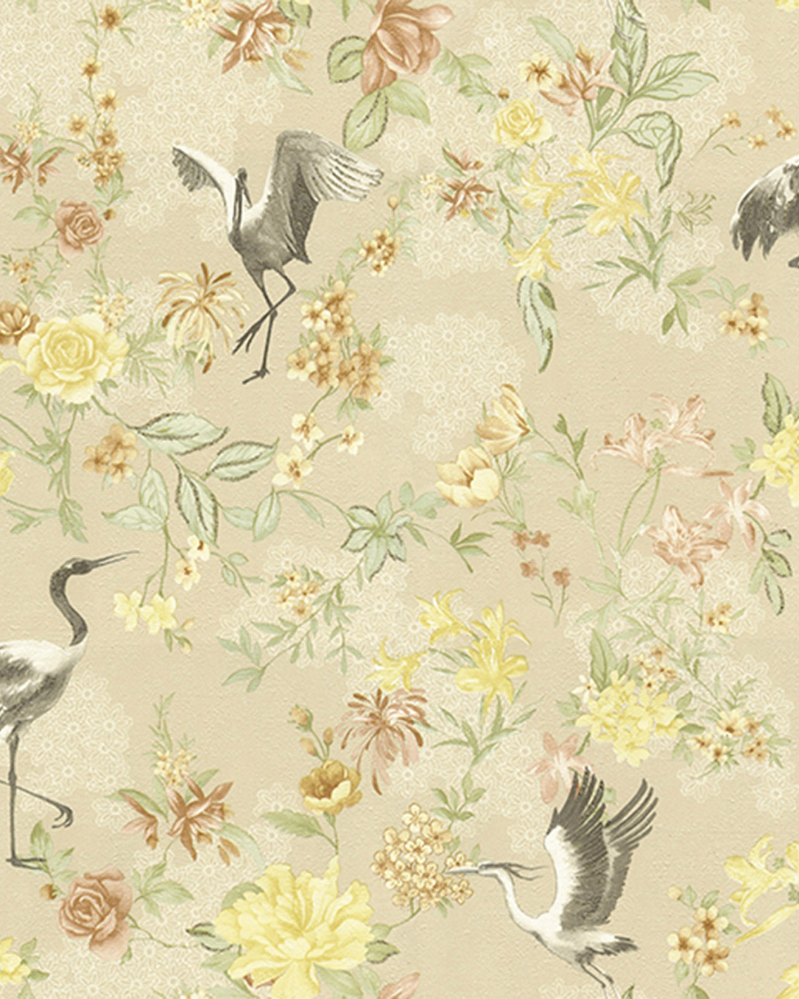 3501-2 Обои флизелиновые Feerie, мотив бежевый 1,06x10,05м