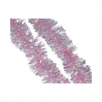 Мишура новогодняя Жемчужная из ПЭТ / 9х200см