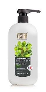 Гель-шампунь Vestar д/мужчин 2в1 Сандал и хвоя триггер 800мл
