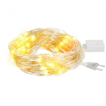 Электрогирлянда "Сеть" 176 теплых LED ламп, контрр 8 реж проз провод, 2*1,5 м, 220 v