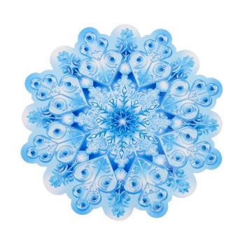 Украшение на скотче СНЕЖИНКА, блестки, в ассортименте 164Х164 91.820.00