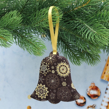 Подвеска текстильная колокольчик "Пусть всё сбудется!", 6,2 х 6,5 см   