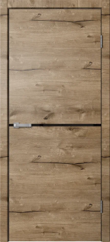 Полотно дверное ПВХ 700 дуб пацифик (LF02) черный пластик