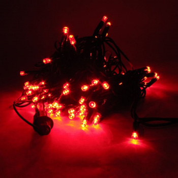 Гирлянда "Бахрома" улич. Ш:1 м, В:0,6 м, Н.Т. LED-60-220V, контр. 8 р. КРАСНЫЙ 