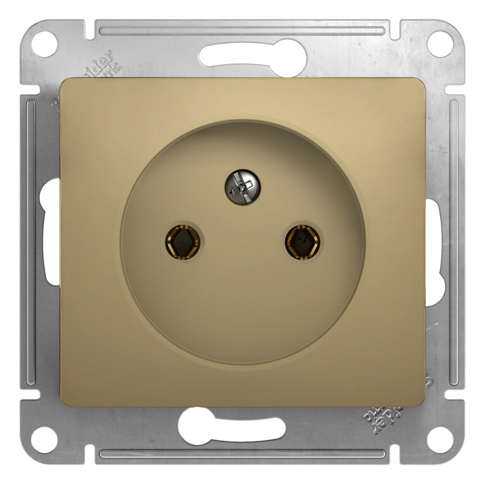 GSL000441 GLOSSA Титан РОЗЕТКА СП 1м механизм