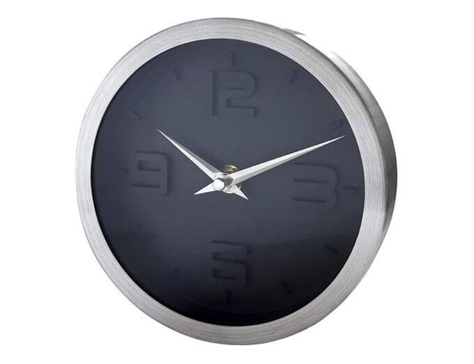 79656 Часы настенные кварцевые Стиль черный 15x4,2см