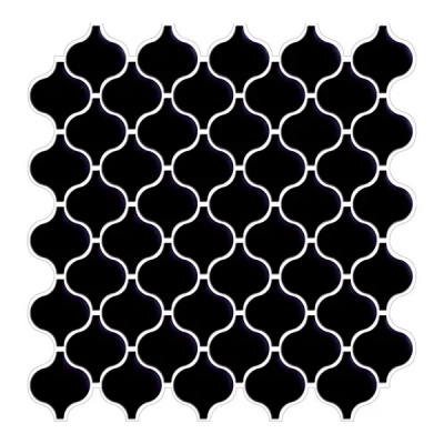 LT71-14052 Наклейка декоративная 3D мозаика Черная грация 25х25 см 4 шт